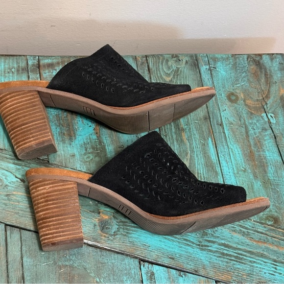 Toms Slide Open Toe Majorea Perforated Suede Mule Sandals Size 12 - Picture 6 of 11